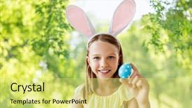  Presentation with happy holidays - PPT theme with christian love mone - easter holidays and people concept background and a yellow colored foreground