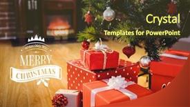  Presentation with merry christmas - Beautiful slides featuring christian messages - digitally composite image of merry backdrop and a tawny brown colored foreground