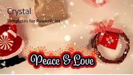  Presentation with christmas borders ornament border - Presentation having christian messages - peaceful message against santa christmas background and a coral colored foreground