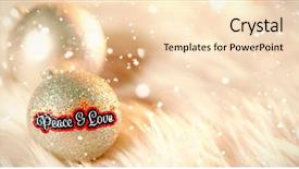  Presentation with silver christmas - Beautiful presentation theme featuring christian messages - peaceful message against two silver backdrop and a lemonade colored foreground