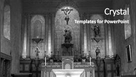  Presentation with 18th century - Amazing PPT theme having christian missions - black and white image backdrop and a  colored foreground