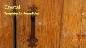  Presentation with mission - Beautiful presentation design featuring christian missions - closeup of chapel door handle backdrop and a tawny brown colored foreground
