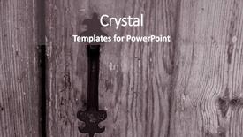  Presentation with mission - PPT theme consisting of christian missions - closeup of chapel door handle background and a gray colored foreground