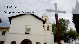  Presentation with mission - Colorful slides enhanced with christian missions - mission san juan bautista backdrop and a light gray colored foreground