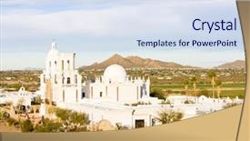  Presentation with mission strategic planning - Amazing slide deck having christian missions - san xavier del bac mission backdrop and a sky blue colored foreground