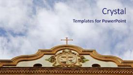  Presentation with christian mission - Presentation theme enhanced with christian missions - top of a catholic mission background and a lemonade colored foreground