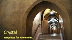  Presentation with vault - Theme with christian missions - vault in the lower level background and a tawny brown colored foreground