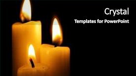  Presentation with black christian - Beautiful slides featuring christian new year - three burning candles backdrop and a black colored foreground