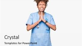  Presentation with african american religion - Amazing theme having christian nursing - young african american doctor woman backdrop and a  colored foreground