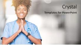  Presentation with doctor african - Amazing slides having christian nursing - young african american doctor woman backdrop and a  colored foreground