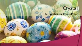  Presentation with eggs egg carton egg box - Slides featuring christian rainbow - easter eggs handmade illuminated background and a  colored foreground