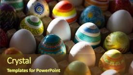  Presentation with illuminated - Cool new slides with christian rainbow - easter eggs handmade illuminated backdrop and a  colored foreground