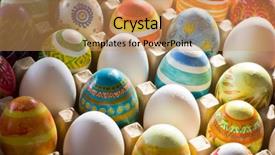  Presentation with illuminated - Amazing presentation theme having christian rainbow - easter eggs handmade illuminated backdrop and a coral colored foreground