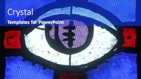  Presentation with religious - Colorful slides enhanced with christian-religious-symbol-all-seeing backdrop and a cobalt blue colored foreground