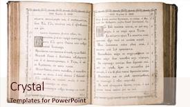  Presentation with open bible - Audience pleasing slides consisting of christian science - open vintage bible backdrop and a lemonade colored foreground