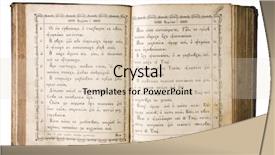  Presentation with open bible - Theme featuring christian science - open vintage bible background and a lemonade colored foreground