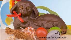  Presentation with life - Slides featuring christian sheep - easter still life background and a  colored foreground