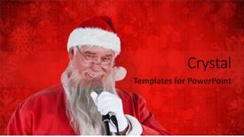  Presentation with paint splatter - Cool new presentation theme with christian songs - santa claus singing christmas song backdrop and a  colored foreground