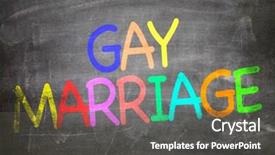 Presentation with marriage charge - Cool new presentation theme with christian teachings - gay marriage written backdrop and a dark gray colored foreground