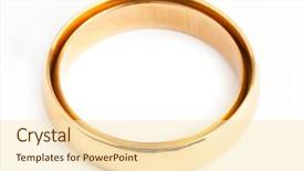  Presentation with white gold - PPT layouts having christian unity - two gold rings on white background and a lemonade colored foreground