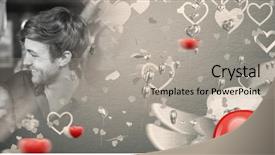  Presentation with christian love - Audience pleasing PPT theme consisting of christian valentines - digital composite of couple backdrop and a  colored foreground