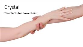  Presentation with christian women - PPT layouts featuring christian valentines - hands of men and women background and a  colored foreground