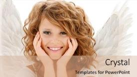  Presentation with happy holidays - Beautiful PPT layouts featuring christian valentines - religion faith holidays and costumes backdrop and a coral colored foreground