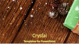  Presentation with snow covered trees and falling - Amazing slide set having christian web - snow falling against pine cones backdrop and a  colored foreground