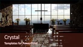  Presentation with christian wedding - Colorful slide deck enhanced with christian wedding - ceremony backdrop and a wine colored foreground