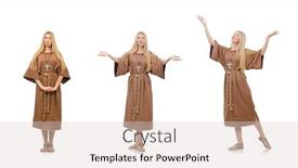  Presentation with islam and christian - Beautiful slides featuring christian-woman-isolated backdrop and a lemonade colored foreground