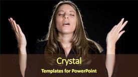  Presentation with religious - Amazing theme having christian youth - religious woman singing backdrop and a tawny brown colored foreground