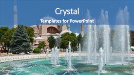  Presentation with hagia sophia - PPT theme enhanced with islam christianity - hagia sophia in istanbul background and a teal colored foreground