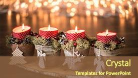  Presentation with diy - Presentation enhanced with christmas - diy hand made home decoration background and a tawny brown colored foreground