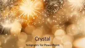  Presentation with fireworks on chinese new year - Amazing PPT layouts having christmas 2015 - fireworks at new year backdrop and a yellow colored foreground