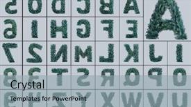  Presentation with white christmas - PPT theme with christmas alphabet isolated on white background and a  colored foreground