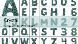  Presentation with white christmas - Colorful presentation design enhanced with christmas alphabet isolated on white backdrop and a  colored foreground