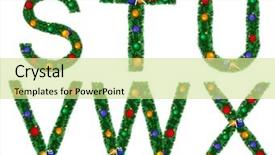  Presentation with white letters - Colorful PPT theme enhanced with christmas alphabet isolated on a white background set of letters backdrop and a soft green colored foreground