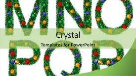  Presentation with white letters - Amazing PPT theme having christmas alphabet isolated on a white background set of letters backdrop and a yellow colored foreground