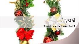  Presentation with alphabet - Colorful theme enhanced with christmas alphabet number 0 backdrop and a white colored foreground