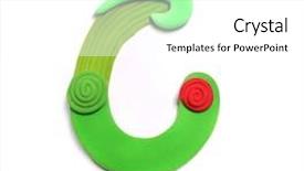  Presentation with alphabet - Colorful presentation enhanced with christmas alphabet plasticine letter c backdrop and a white colored foreground