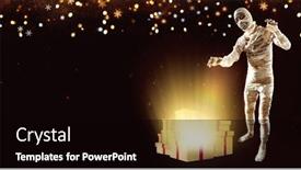  Presentation with golden christmas - Amazing presentation design having christmas-and-halloween-full-length backdrop and a black colored foreground