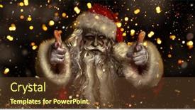  Presentation with scary christmas - PPT layouts with christmas-and-halloween-scary-zombie background and a tawny brown colored foreground