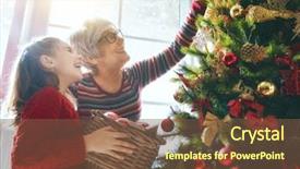  Presentation with happy holidays - Cool new presentation with christmas and happy holidays grandma backdrop and a tawny brown colored foreground