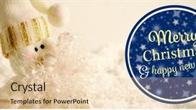  Presentation with happy new year - Audience pleasing theme consisting of christmas and happy new year backdrop and a lemonade colored foreground