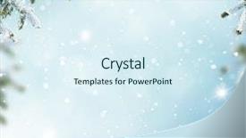  Presentation with winter landscape winter tree - Presentation design consisting of christmas and happy new year background and a sky blue colored foreground