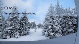  Presentation with christmas magic - Slides enhanced with christmas and new year background background and a light blue colored foreground