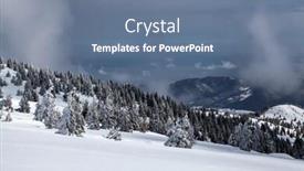  Presentation with christmas magic - Audience pleasing theme consisting of christmas-and-new-year-background backdrop and a ocean colored foreground