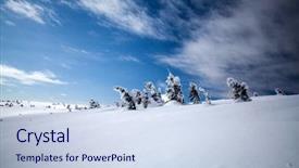  Presentation with christmas new year frame banner - Amazing theme having christmas and new year background backdrop and a sky blue colored foreground