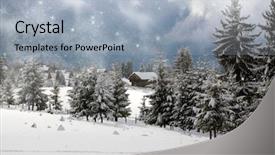  Presentation with new year - Slide deck with christmas and new year background background and a light blue colored foreground