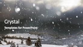  Presentation with christmas magic - Audience pleasing theme consisting of christmas and new year background backdrop and a dark gray colored foreground